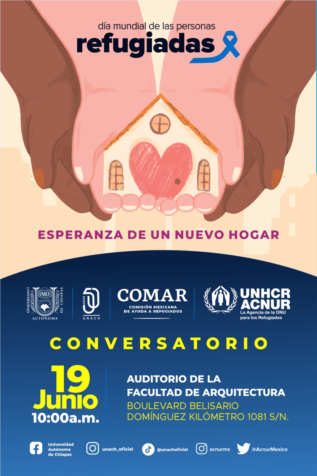 Evento en Tuxtla por el Día Mundial de las Personas Refugiadas