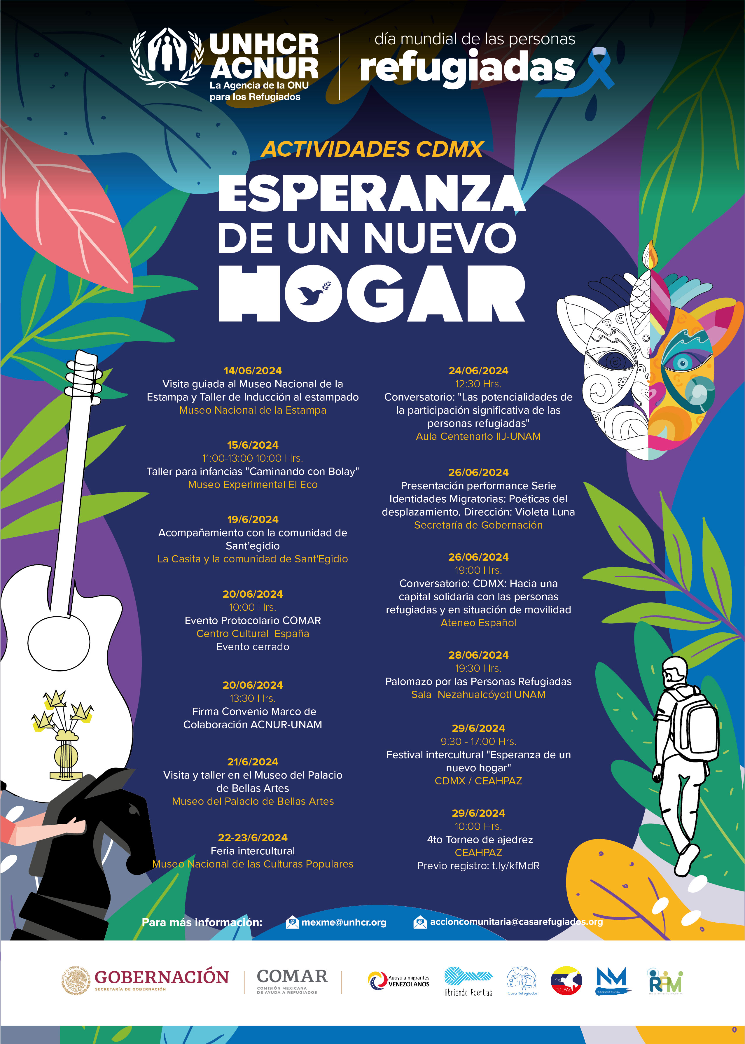 Eventos por el Día Mundial de las personas Refugiadas